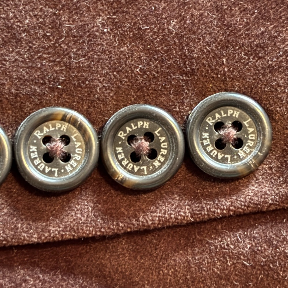 Lauren Ralph Lauren Chocolate Brown Velvet Blazer - Picture 9 of 15